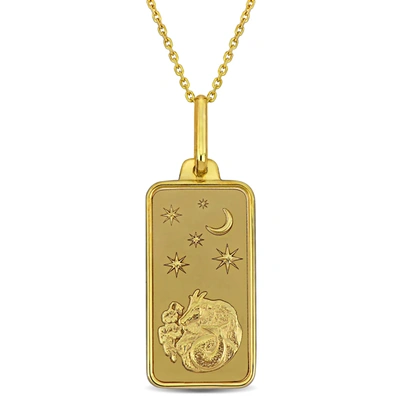 Mimi & Max Capricorn Horoscope Necklace In 10k Yellow Gold