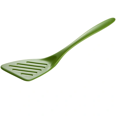 Gourmac 12-inch Melamine Slotted Turner Spatula In Green