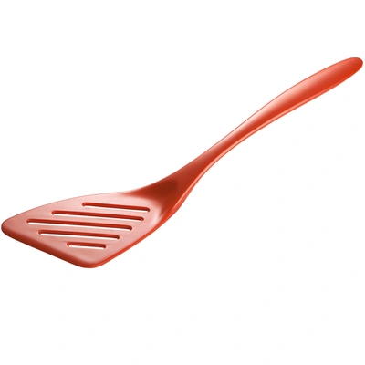 Gourmac 12-inch Melamine Slotted Turner Spatula In Orange