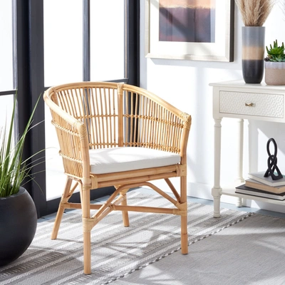Safavieh Olivia Rattan Accent Chair W/ Cushion