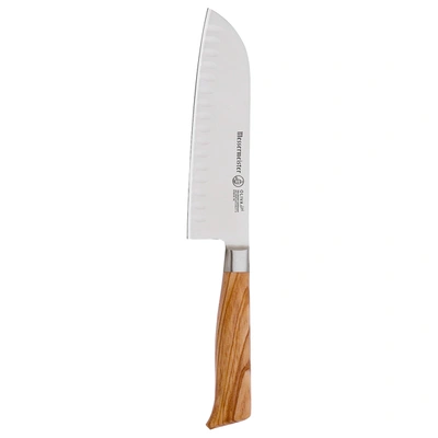 Messermeister Oliva Elite 7-inch Kullenschliff Santoku Knife