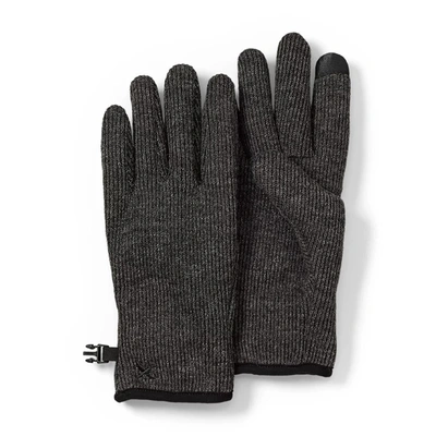 Eddie Bauer Men's Windcutter Fleece Touchscreen Gloves In Black