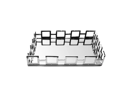 Classic Touch Decor Square Shaped Mirror Tray With Modern Design