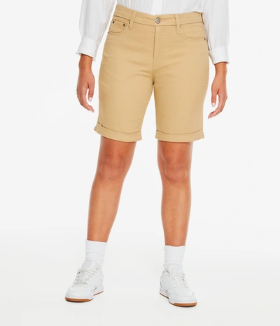 AÉROPOSTALE WOMENS SERIOUSLY STRETCHY HIGH-RISE CURVY UNIFORM BERMUDA SHORTS 