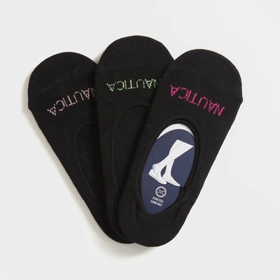 Nautica Womens Stretch Liner Socks, 3-pack In Multi