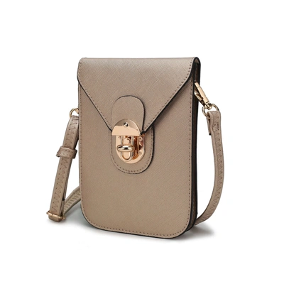 Mkf Collection By Mia K Havana Smartphone Crossbody Bag In Beige