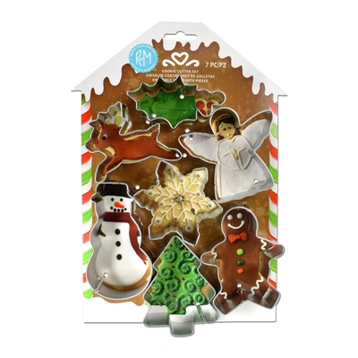 R & M International 7 Piece Christmas Cookie Cutter Set In Silver