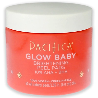Pacifica Glow Baby Brightening Peel Pads 10 Percent Aha Plus Bha By  For Unisex - 60 Pc Pads