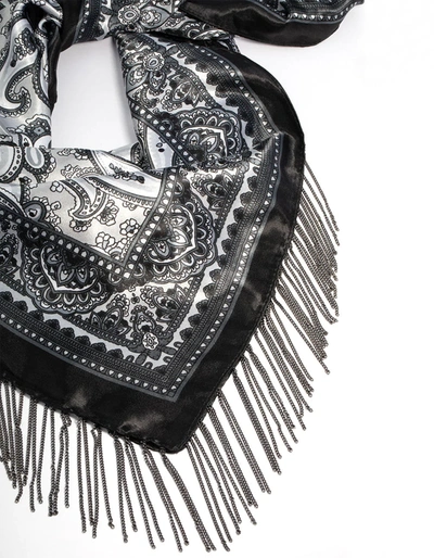 Lovisa Fabric Paisley Fringe Necklace In Multi