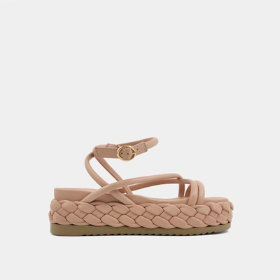 Shu Shop Lilith Platform Sandal In Nude In Brown