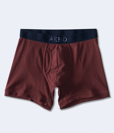 Aéropostale Men's Marled 6.5" Performance Knit Boxer Briefs In Red
