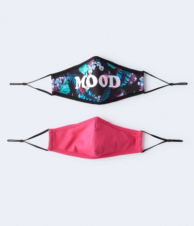 Aéropostale Women's Floral Mood & Solid Face Mask 2-pack In Pink