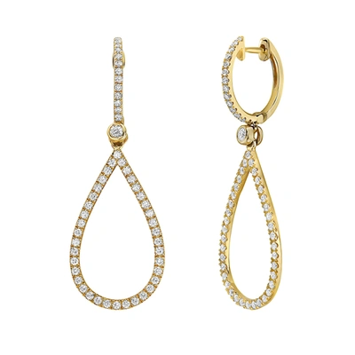 Fine Jewelry Pear Diamond Drop Earrings 14k Gold In White