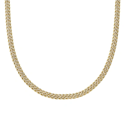 Fine Jewelry 16" Yellow Gold Square Curb Chain Necklace 14k Gold In White