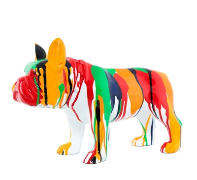 Interior Illusion Plus Interior Illusions Plus Standing Bulldog Splatter Art Dog - 13.75 Long"