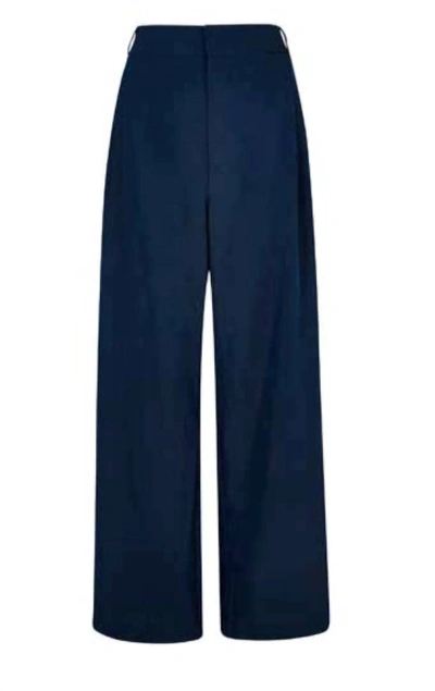 Apricot Sandra Soft Touch Palazzo Trouser In Navy In Blue