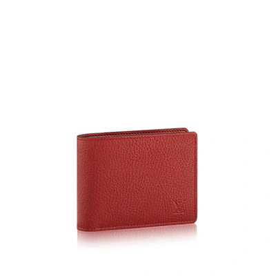 vuitton multiple wallet red
