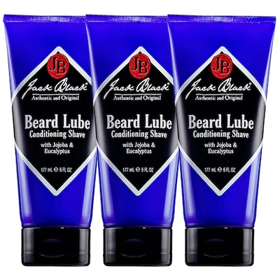 Jack Black Beard Lube Conditioning Shave - 3 Pack 3 X 6.0 oz