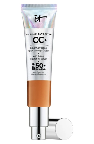 It Cosmetics Cc+ Cream Full Coverage Colour Correcting Foundation With Spf 50+ Rich 1.08 oz/ 32 ml
