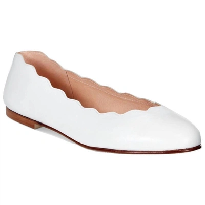 French Sole Fsny Jigsaw Nappa Flats In White