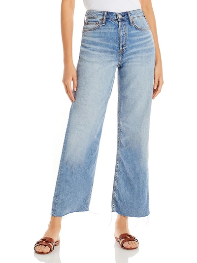 Rag & Bone Logan Womens High Rise Cropped Ankle Jeans In Monty