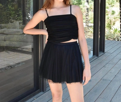 Katie J Nyc Girls Rose Skirt In Black