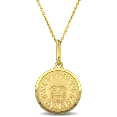 Mimi & Max Sun Necklace In 10k Yellow Gold