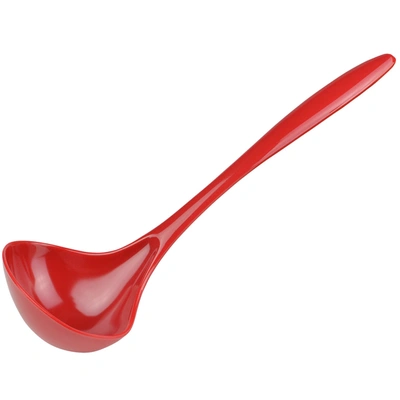 Gourmac 11.25-inch Melamine Soup Ladle In Red