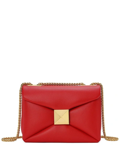 Tiffany & Fred Smooth Leather Shoulder Bag In Red