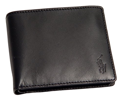 Polo Ralph Lauren Men&#39;s Leather Passcase Wallet In Black | ModeSens