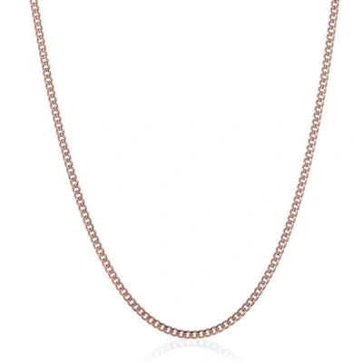 Crucible Jewelry Crucible Los Angeles 3.5mm Stainless Steel Rounded Curb Chain 22 Inches In Silver