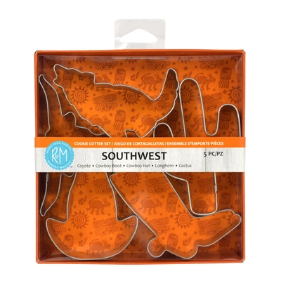 R & M International Southwest Theme 5 Piece Cookie Cutter Set In Silver
