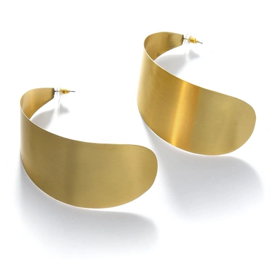 Sohi Gold Plated Designer Geometric Hoops