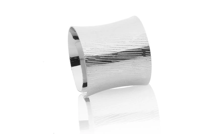 Classic Touch Decor Set Of 6 Silver Napkin Rings