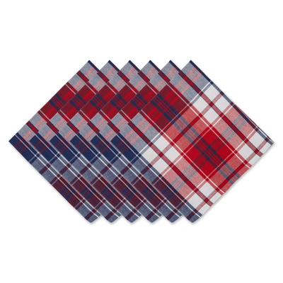 Dii Americana Plaid Napkin (set Of 6)