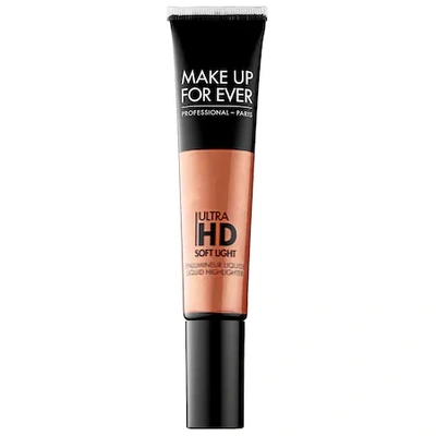 Make Up For Ever Ultra Hd Soft Light Liquid Highlighter 50 0.4 oz/ 12 ml In Golden Copper