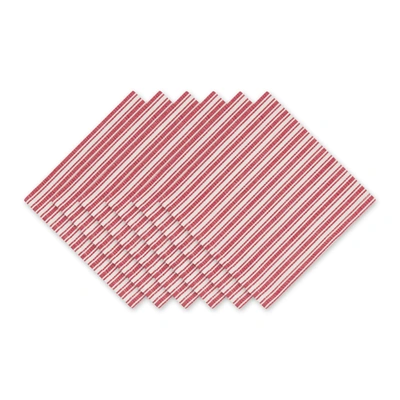 Dii Heritage Holiday Stripe Napkin (set Of 6)