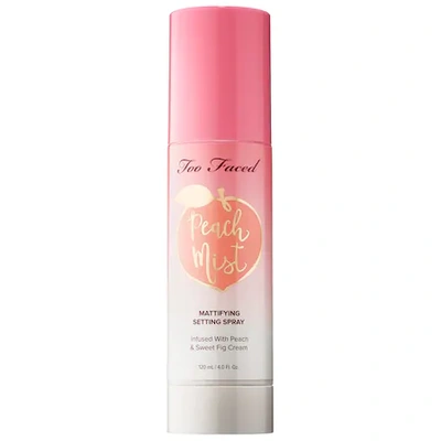Too Faced Peach Mist Mattifying Setting Spray - Peaches And Cream Collection 4 oz/ 120 ml