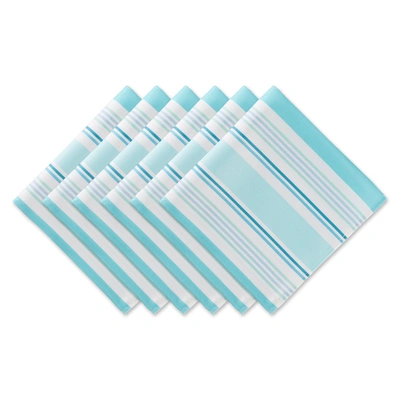 Dii Beach House Stripe Print Outdoor Napkin (set Of 6)