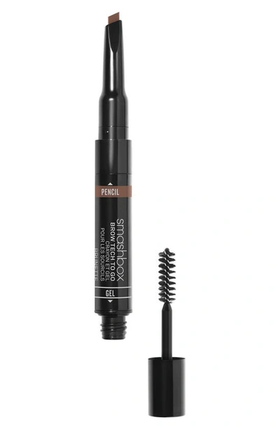 Smashbox Waterproof Brow Tech To Go Pencil & Gel Brush Brunette 0.1 oz Gel/ 0.007 oz Pencil/ 2.9 G Gel/ 0.2 G In Brunette
