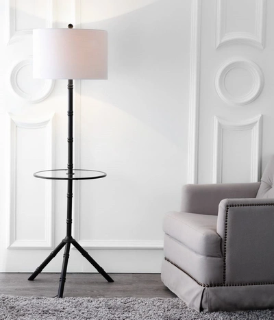 Jonathan Y Hall 62" Metal Led End Table Floor Lamp