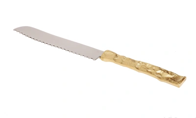 Classic Touch Decor Knife With Gold Crumbled Handles