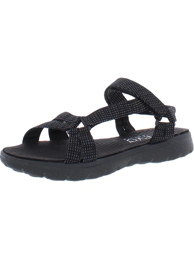 Vevo Active Moloka'i Womens Slingback Activewear Sport Sandals In Black