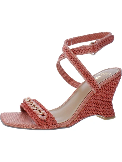 Sarto Franco Sarto Frita Womens Open Toe Ankle Strap Wedge Sandals In Pink