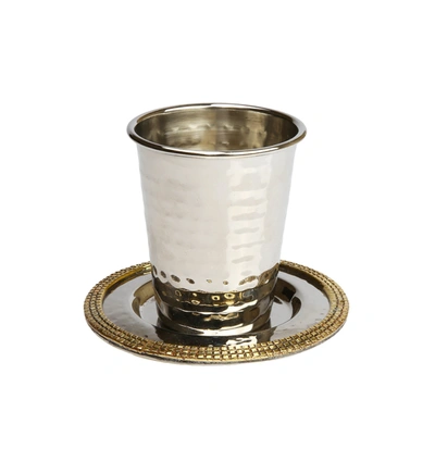 Classic Touch Decor Kiddush Cup With Mosaic Design