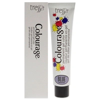 Tressa Colourage Permanent Gel Color - Blue Concentrate By  For Unisex - 2 oz Hair Color In White