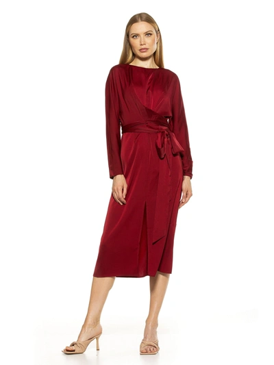 Alexia Admor Carrie Midi Dress In Red