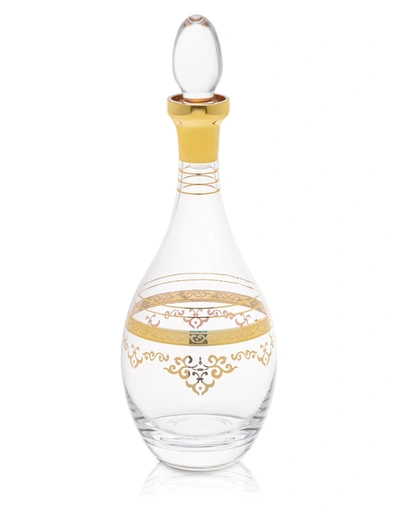 Classic Touch Decor Liquor Bottle Gold Design