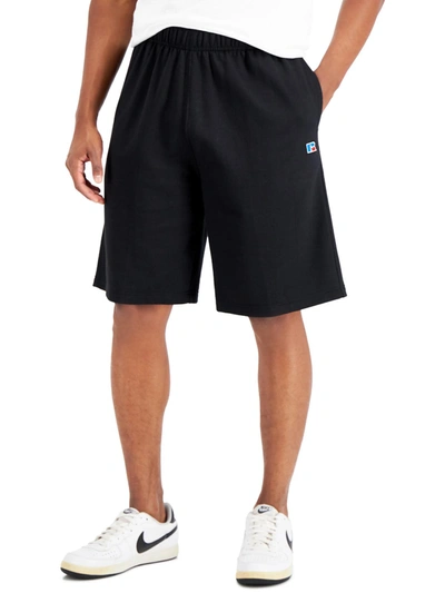 Russell Athletic Mens Fleece Drawstring Shorts In Black
