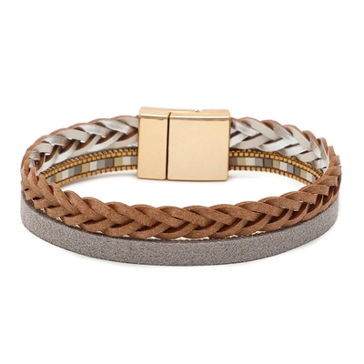 Sohi Multi Color Gold Plated Designer Bracelet For Women's